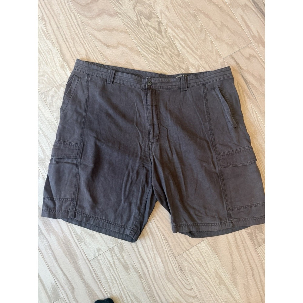 Tommy Bahama Relax Mens Cargo Shorts Size 44 Gray Cotton Tencel Casual Outdoor
